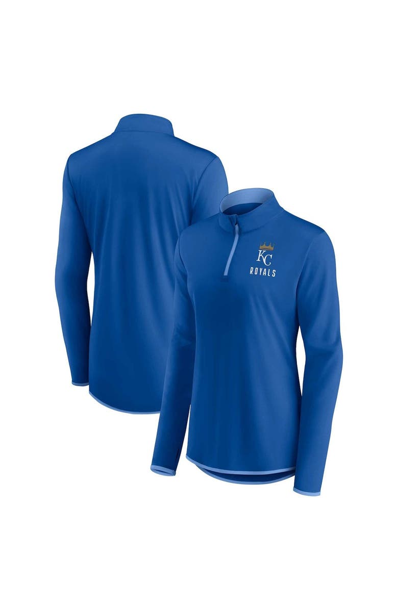 FANATICS Women's Fanatics Branded Royal Kansas City Royals Worth The Drive Quarter-Zip Jacket, Main, color, Royal