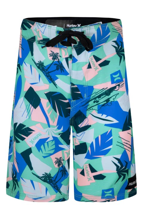 Kids' Retro Resort Board Shorts (Little Kid)