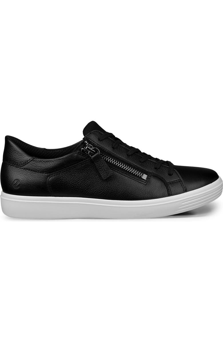 ECCO Classic Zip Sneaker, Alternate, color, Black