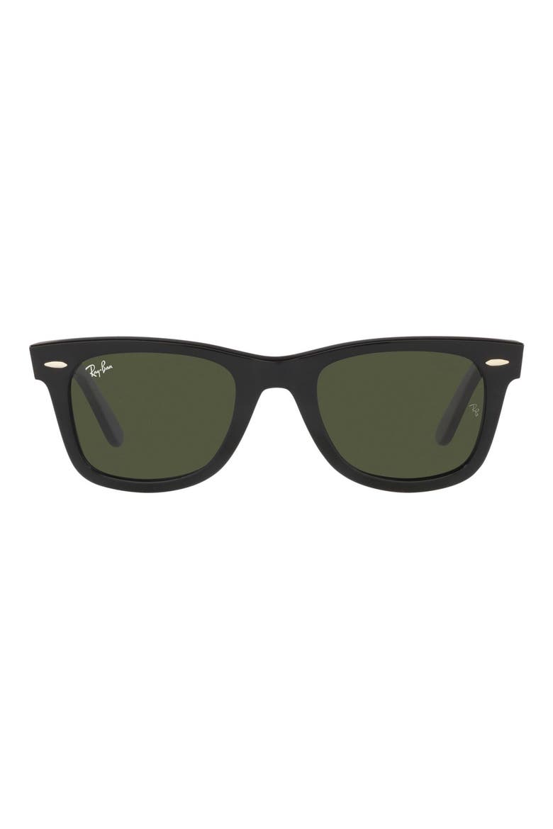 Wayfarer 50mm Square Sunglasses, Main, color, DARK GREEN