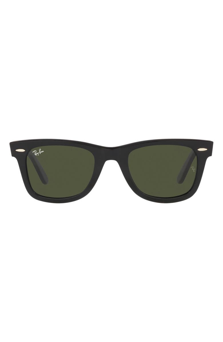 Ray-Ban Wayfarer 50mm Square Sunglasses, Main, color, Dark Green