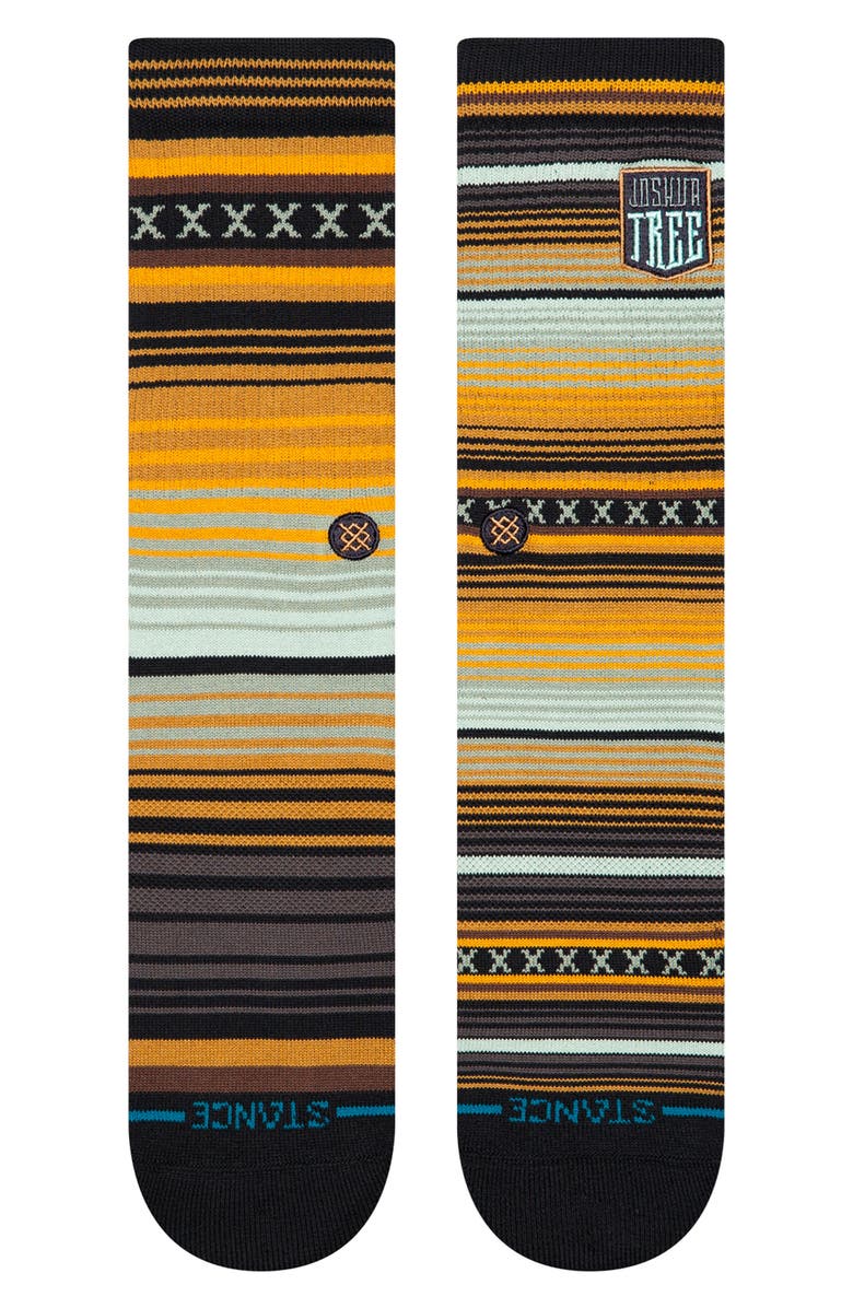 Stance Curren Parks Cotton Blend Crew Socks, Alternate, color, Gold