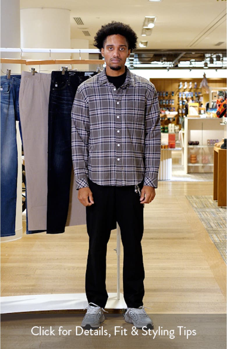 Forrest Plaid Cotton Flannel Button-Up Shirt, sales video thumbnail