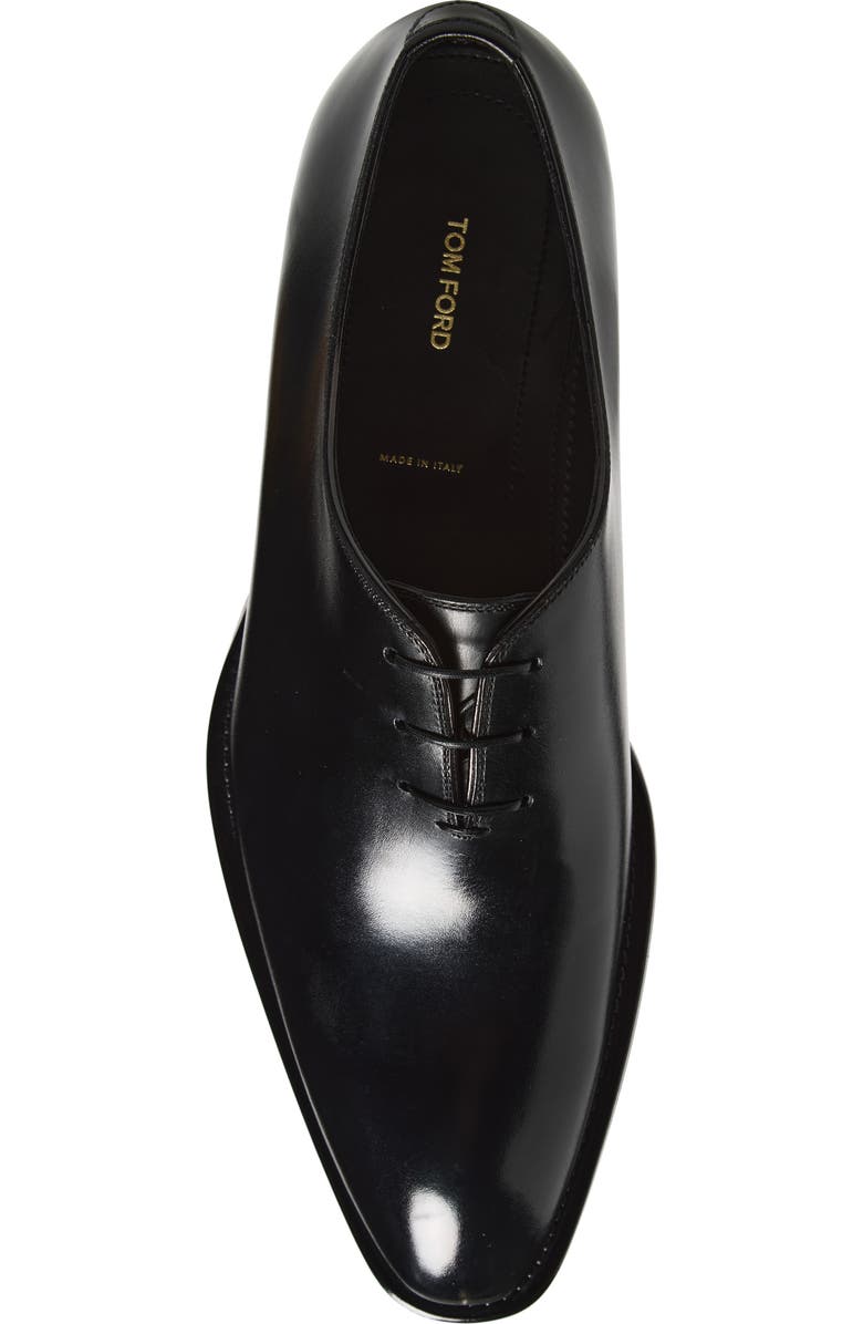 TOM FORD Burnished Wholecut Oxford, Alternate, color, Black