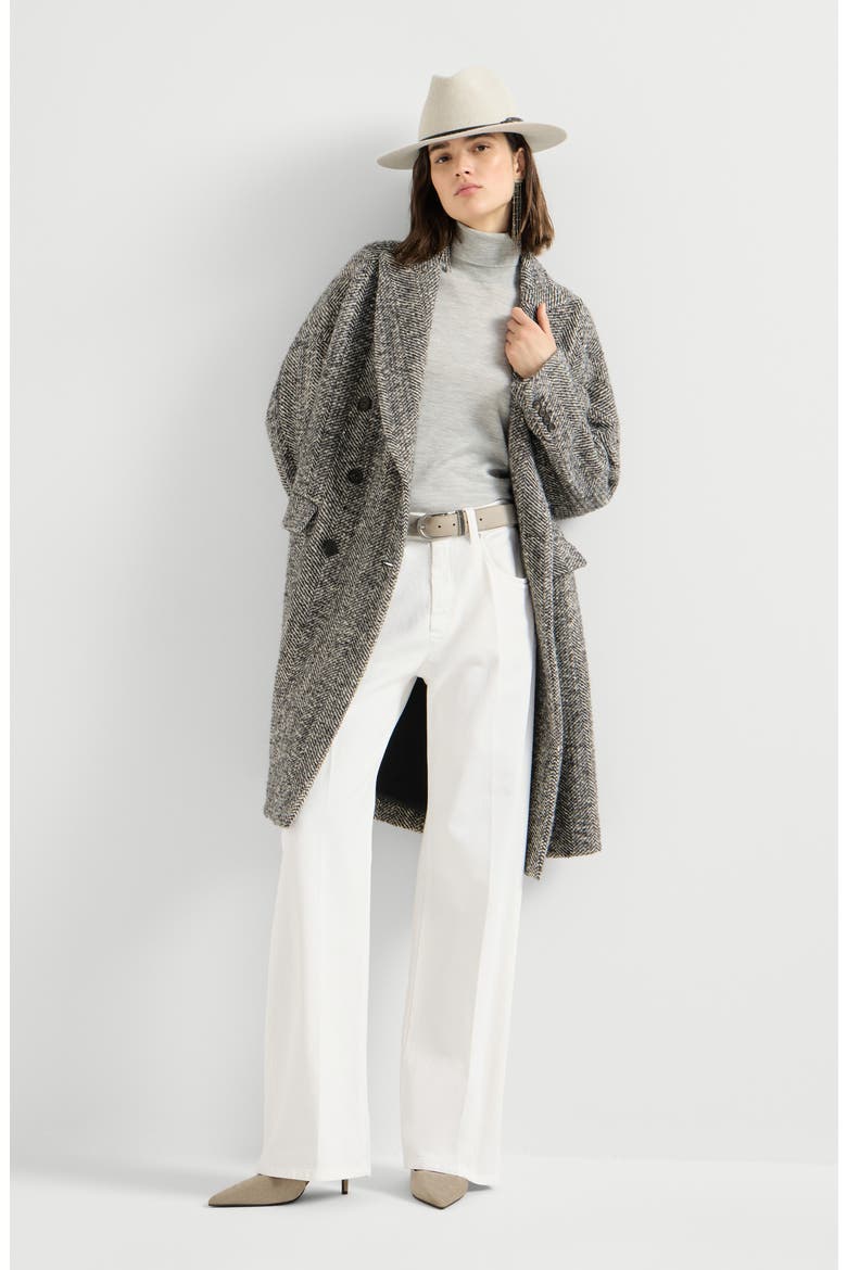 Dyed denim contemporary loose trousers, Alternate, color, Panama