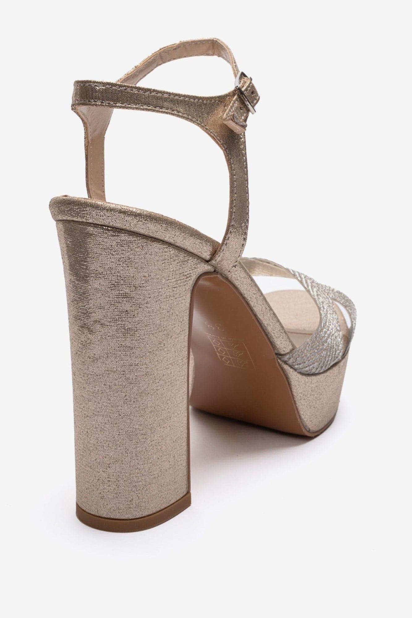 Orelion Platform High Heel Sandal, Alternate, color, Gold Glitter
