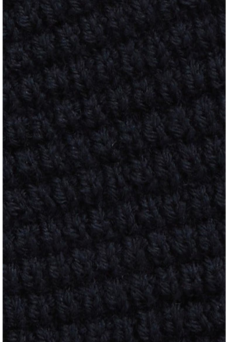 Kids' Teddy Bear Logo Patch Virgin Wool Beanie, Alternate, color, NAVY