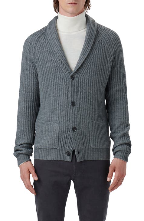 Popular Mens INC Luxe Gray heavy Cardigan XL