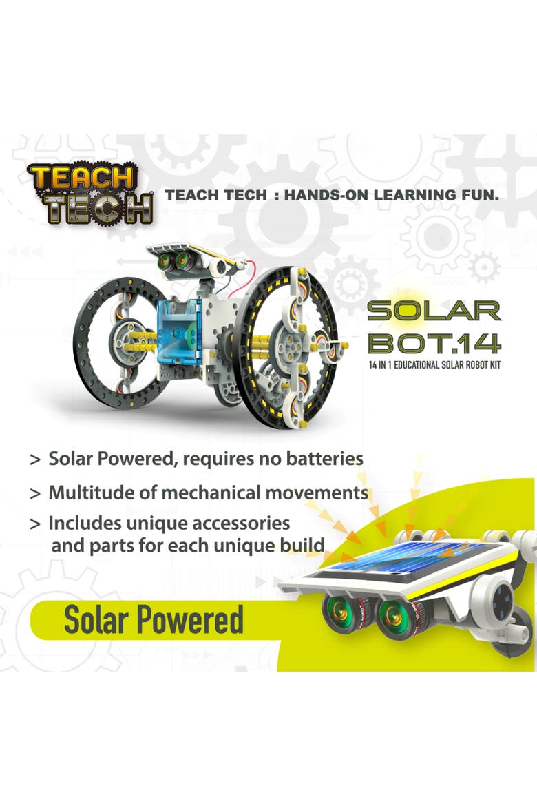 SolarBot.14 Transforming Solar Robot Kit, Alternate, color, Multicolored