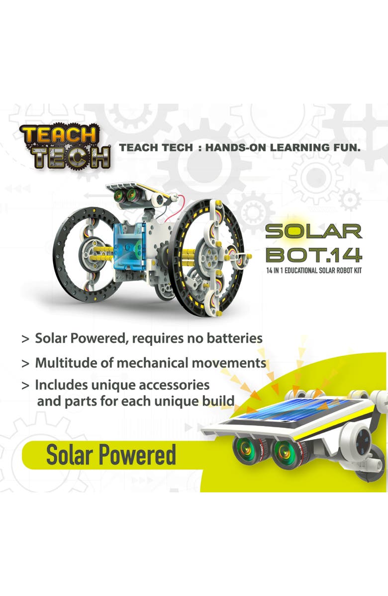 Teach Tech SolarBot.14 Transforming Solar Robot Kit, Alternate, color, Multicolored