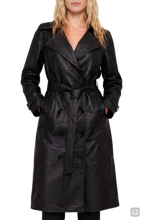 Leather Trench Coat