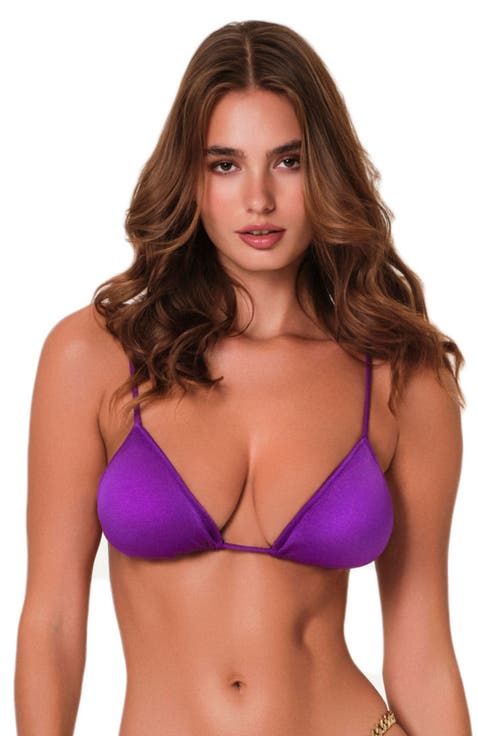 Lilly Triangle Bikini Gold Clasp Top