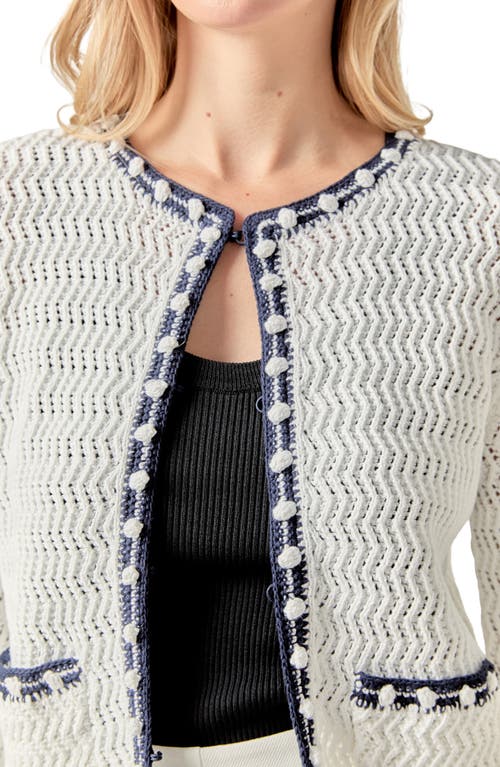 English Factory Crochet Cardigan