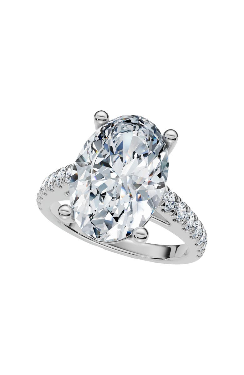 Bliss Diamond Certified 2 3/4Ct Oval Accent Diamond Engagement Ring Lab Grown, Alternate, color, 