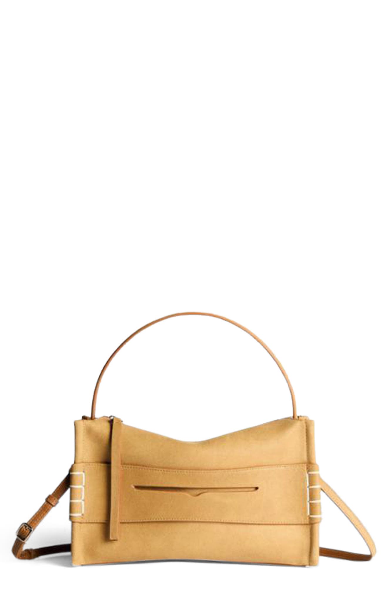 JW Anderson Small Loafer Leather Handbag, Main, color, Gold