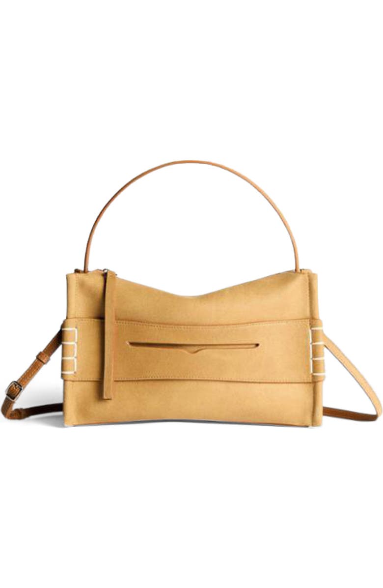 JW Anderson Small Loafer Leather Handbag, Main, color, Gold