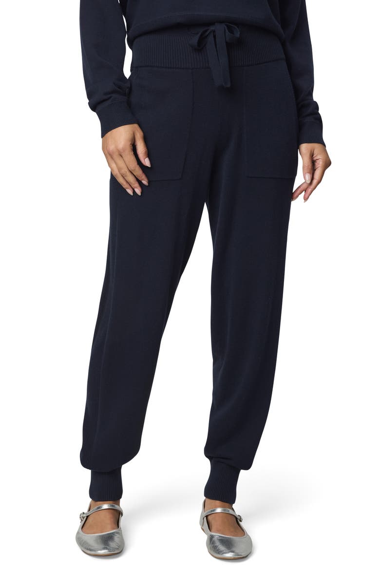 Phoebe Cotton Blend Knit Joggers, Main, color, NAVY BLUE
