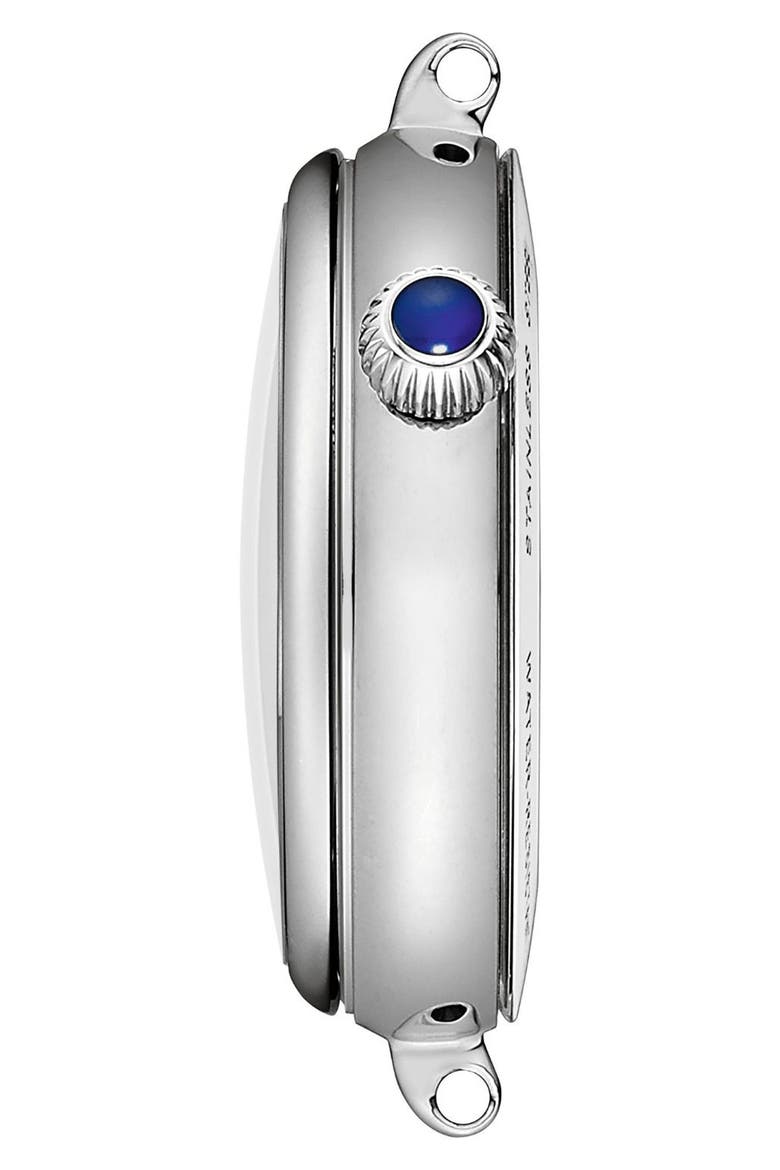 Bellissima Desir Moonphase Two-Tone Bracelet Watch, 36mm, Alternate, color, BLUE STAINLESS STEEL