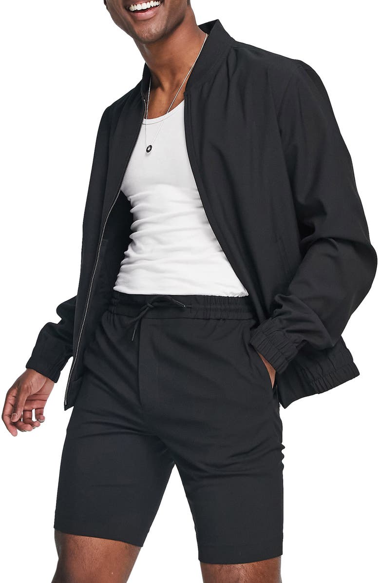 ASOS DESIGN Smart Bomber Jacket, Main, color, 