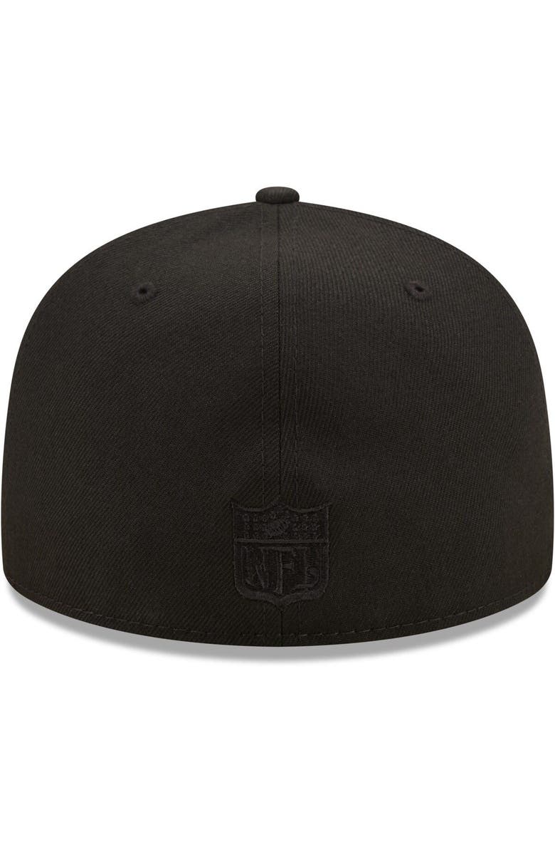 New Era Men's New Era Buffalo Bills Black on Black Alternate Logo 59FIFTY Fitted Hat, Alternate, color,
