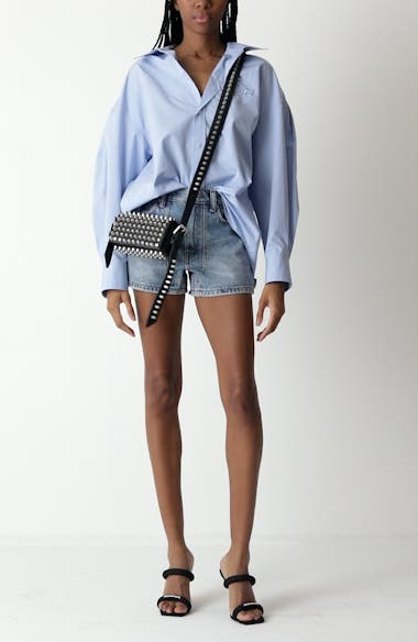 Alexander Wang High Waist Denim Carpenter Shorts | Nordstrom