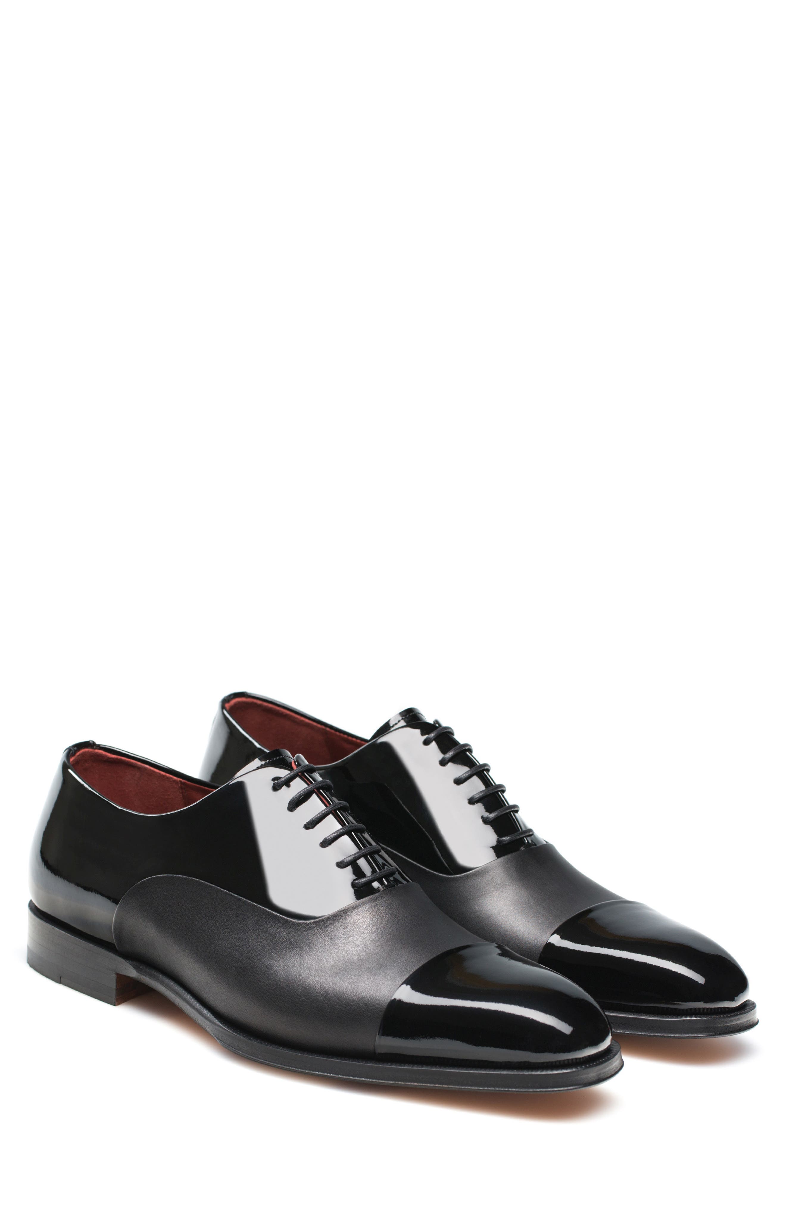 Magnanni Cesar Cap Toe Oxford, Main, color, Black