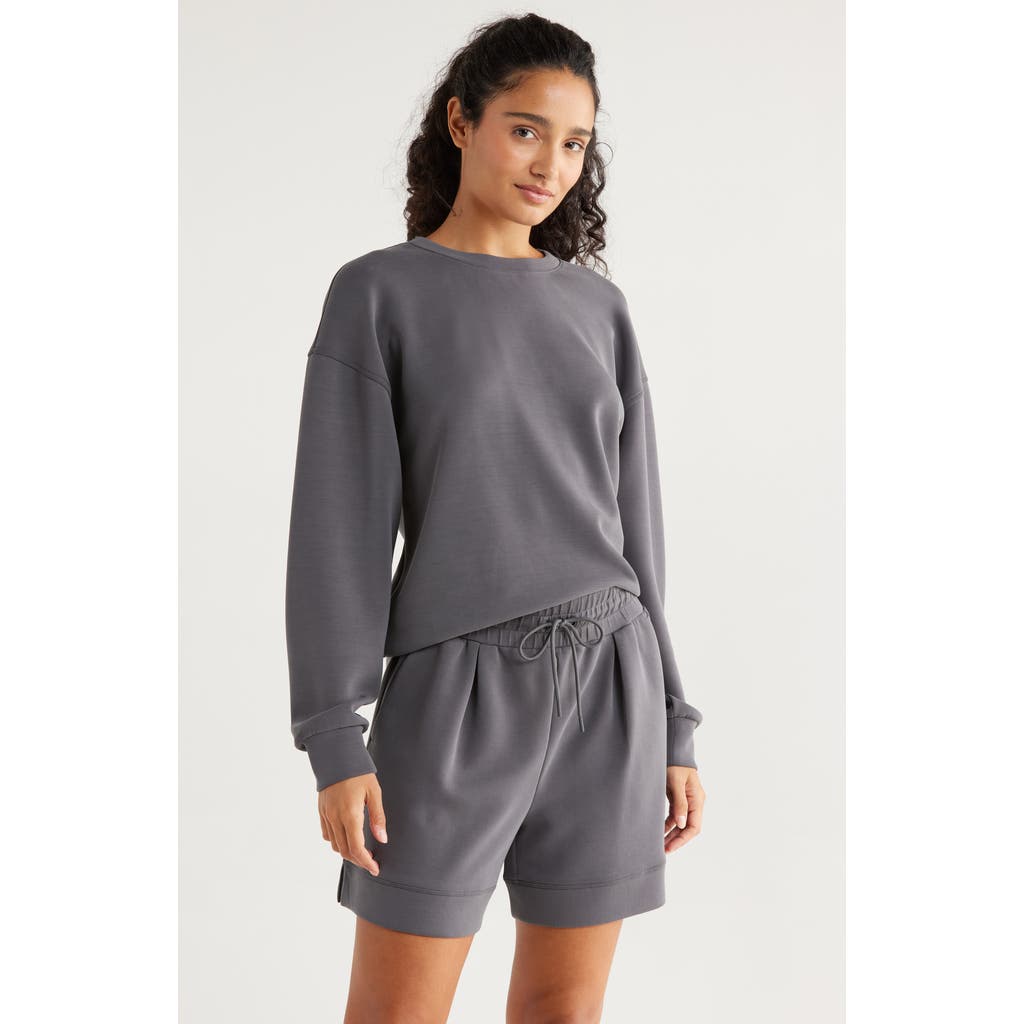 Zella Boxy Ultrasoft Scuba Knit Sweatshirt
