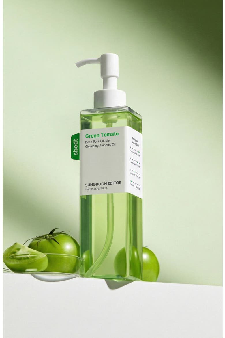 Green Tomato Deep Pore Double Cleansing Ampoule Oil, Alternate, color, NO COLOR
