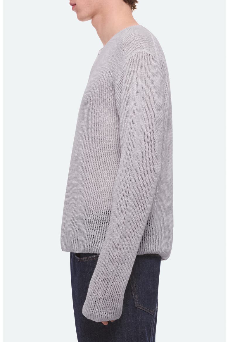 Texture Henley Sweater, Alternate, color, COOL GREY