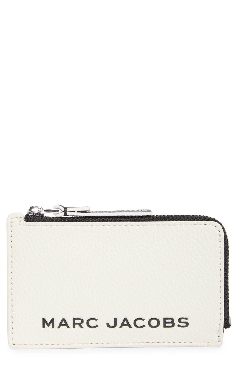 Marc Jacobs Small Top Zip Leather Wallet, Main, color,