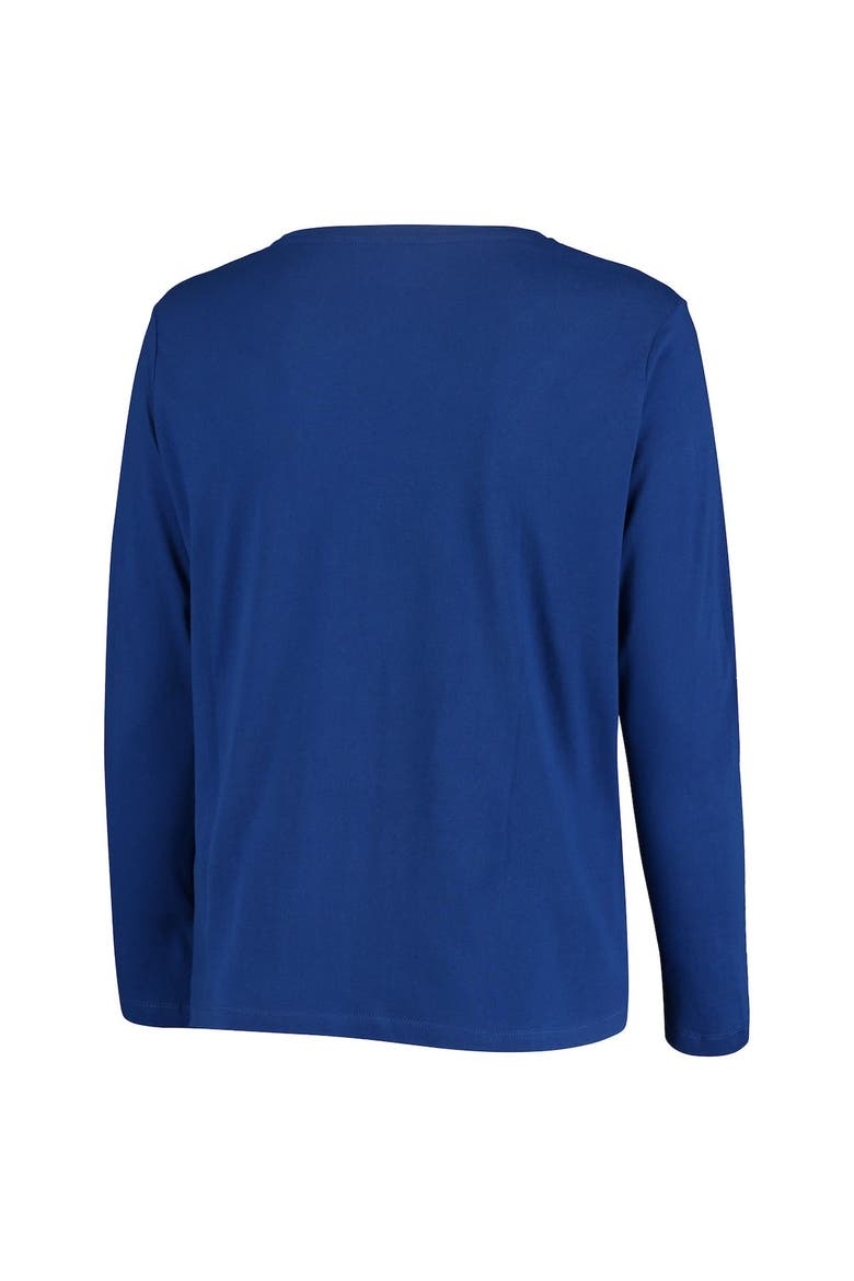 Women's Royal Kentucky Wildcats Plus Size Logo Long Sleeve T-Shirt, Alternate, color, Royal