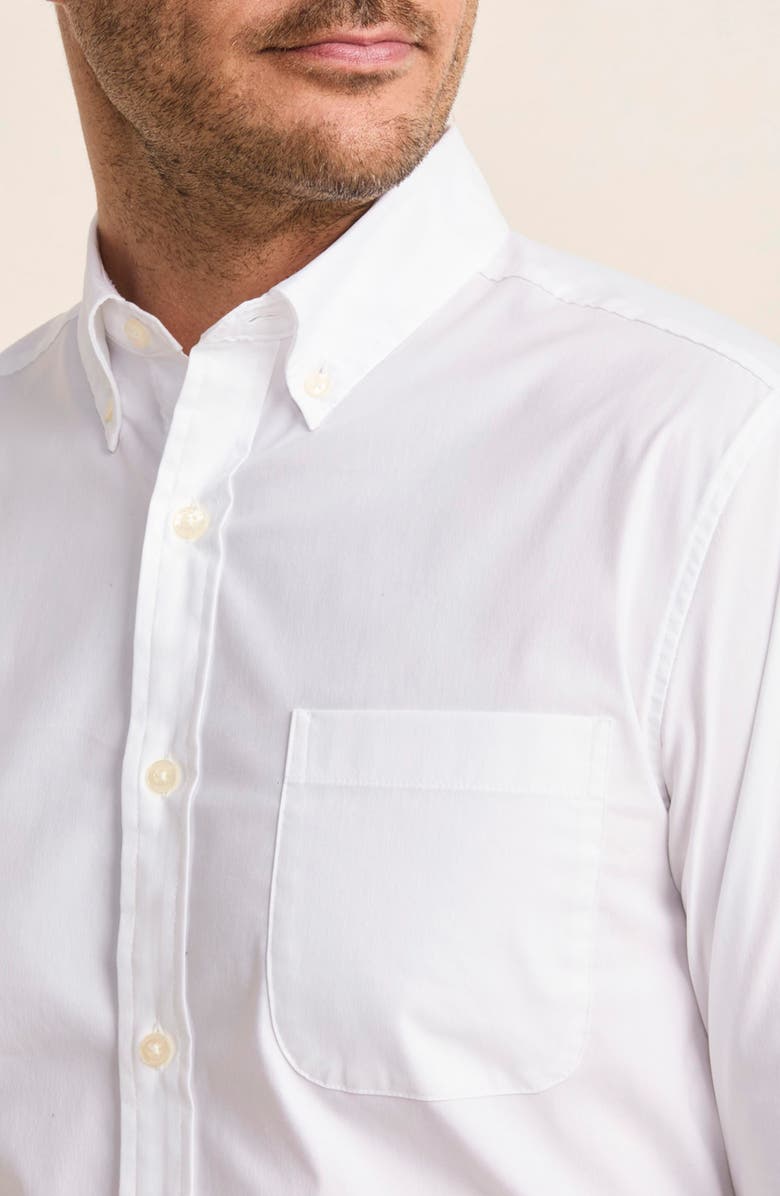 vineyard vines Breakwater Solid Performance Cotton Blend Button-Down Shirt, Alternate, color,