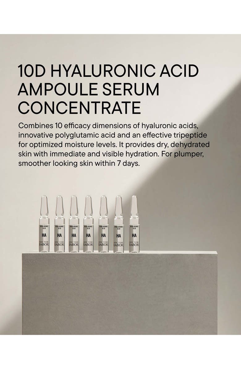 BABOR 10D Hyaluronic Acid Ampoule Serum Concentrate, Alternate, color, 