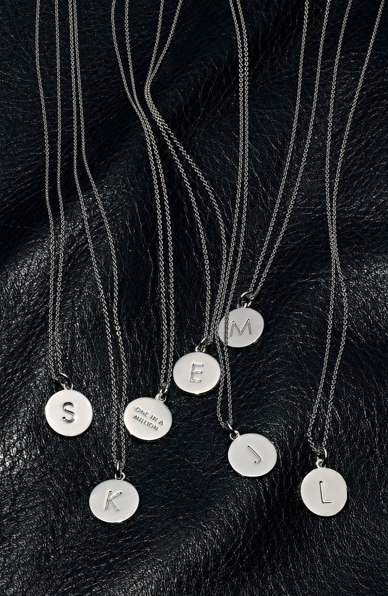 Kate Spade New York 'one in a million' initial pendant necklace, Alternate, color, 
