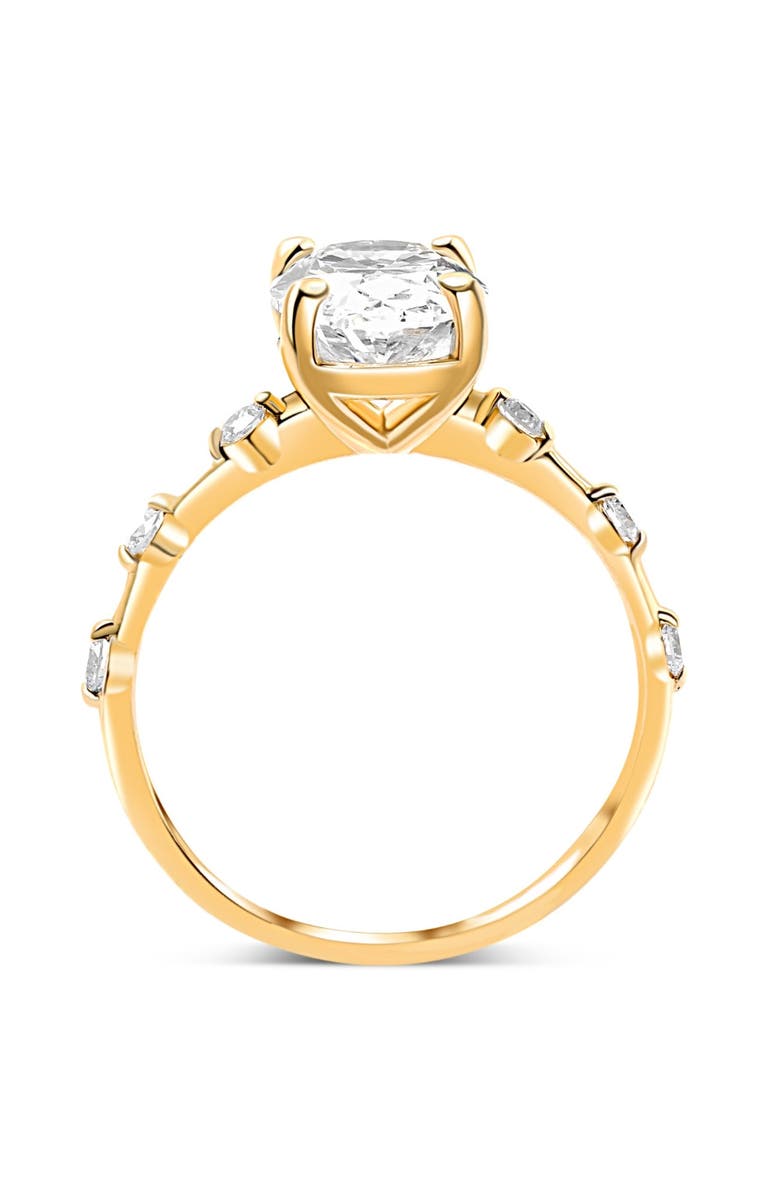 Bliss Diamond Certified 2 3/4Ct TW Oval Diamond Engagement Ring Lab Grown 14k Gold, Alternate, color, 