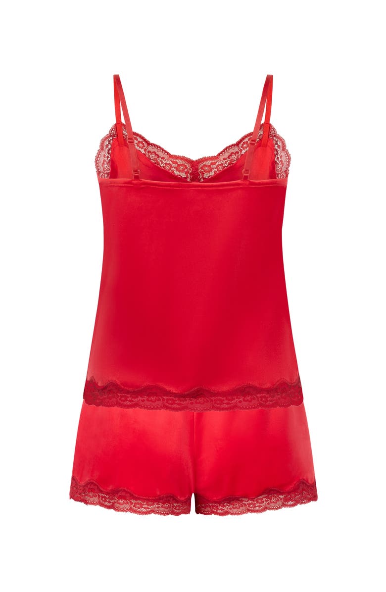 Hunkemöller Velours Pyjama Set, Alternate, color, Red