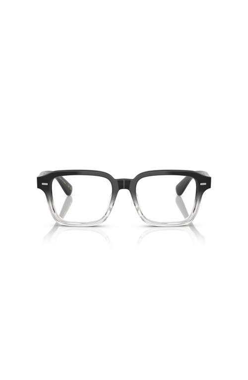 Oliver Peoples 51mm Rectangle Optical Glasses In Black