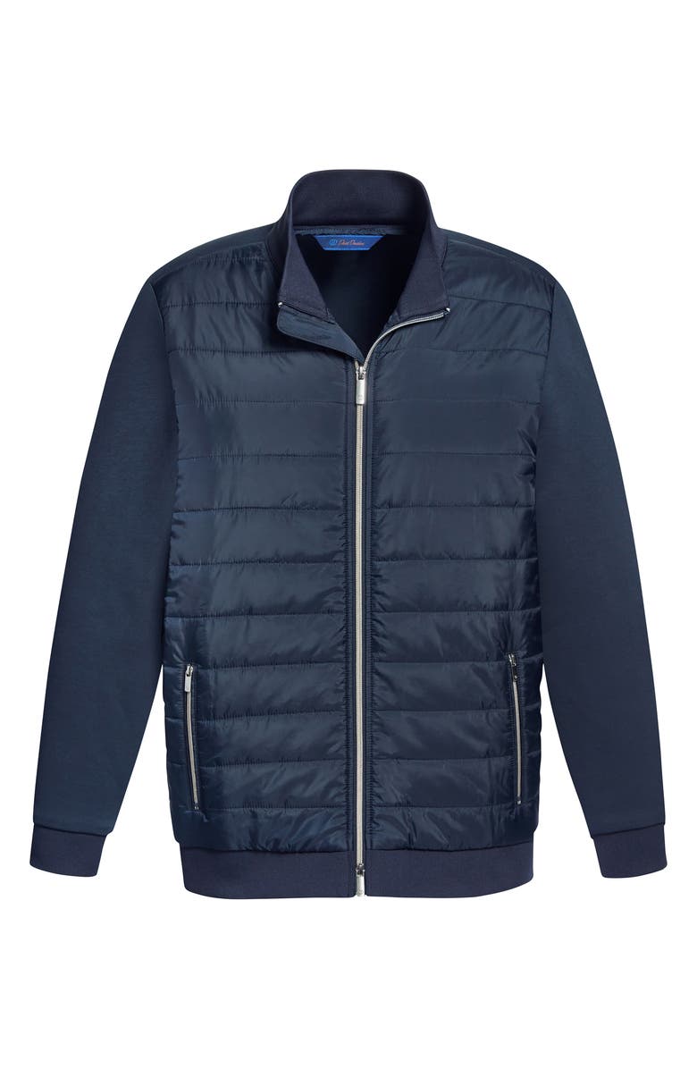 David Donahue Quilted Jacket, Main, color, Navy