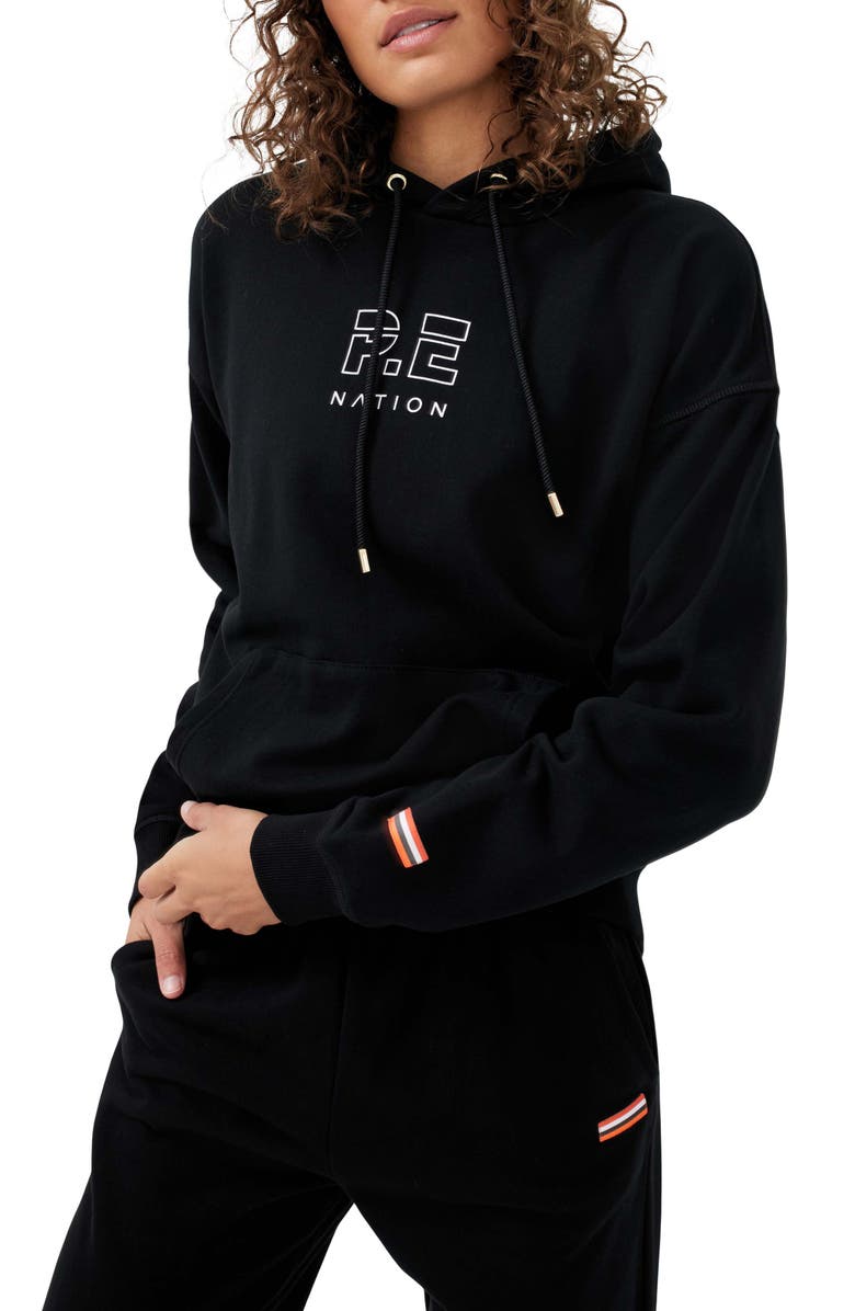 P.E Nation P.E. Nation Endurance Organic Cotton Logo Hoodie, Alternate, color, 