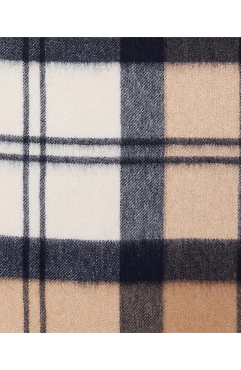 Barbour Tartan Cashmere Scarf, Alternate, color, Hessian Navy
