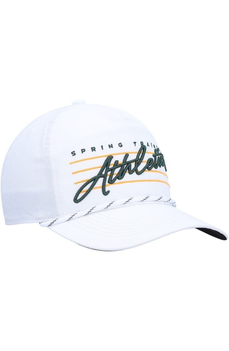 '47 Men's '47  White Oakland Athletics Downburst Hitch Snapback Hat, Alternate, color, White