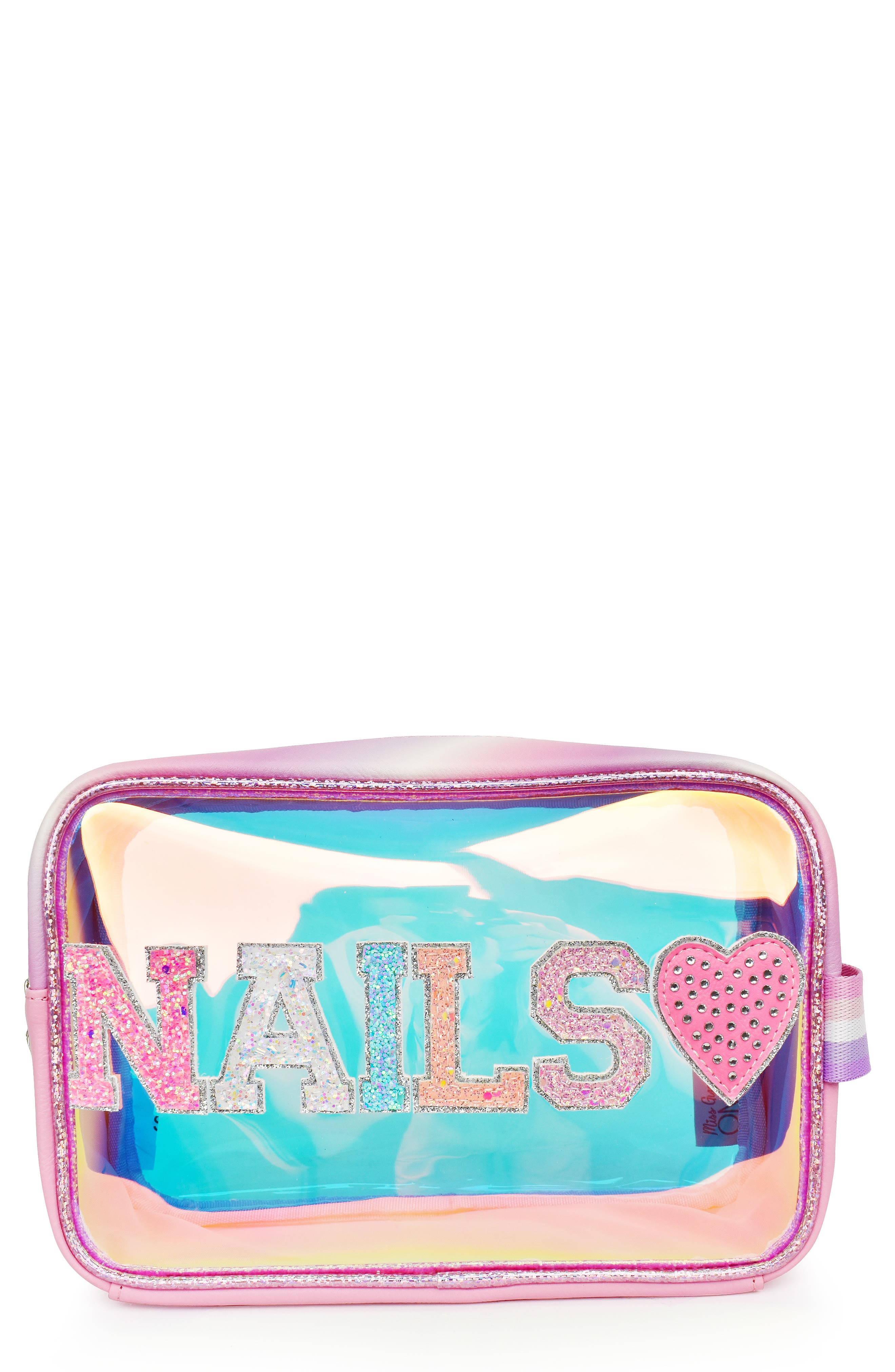 OMG Accessories Kids' Nails Heart Pouch, Main, color, 