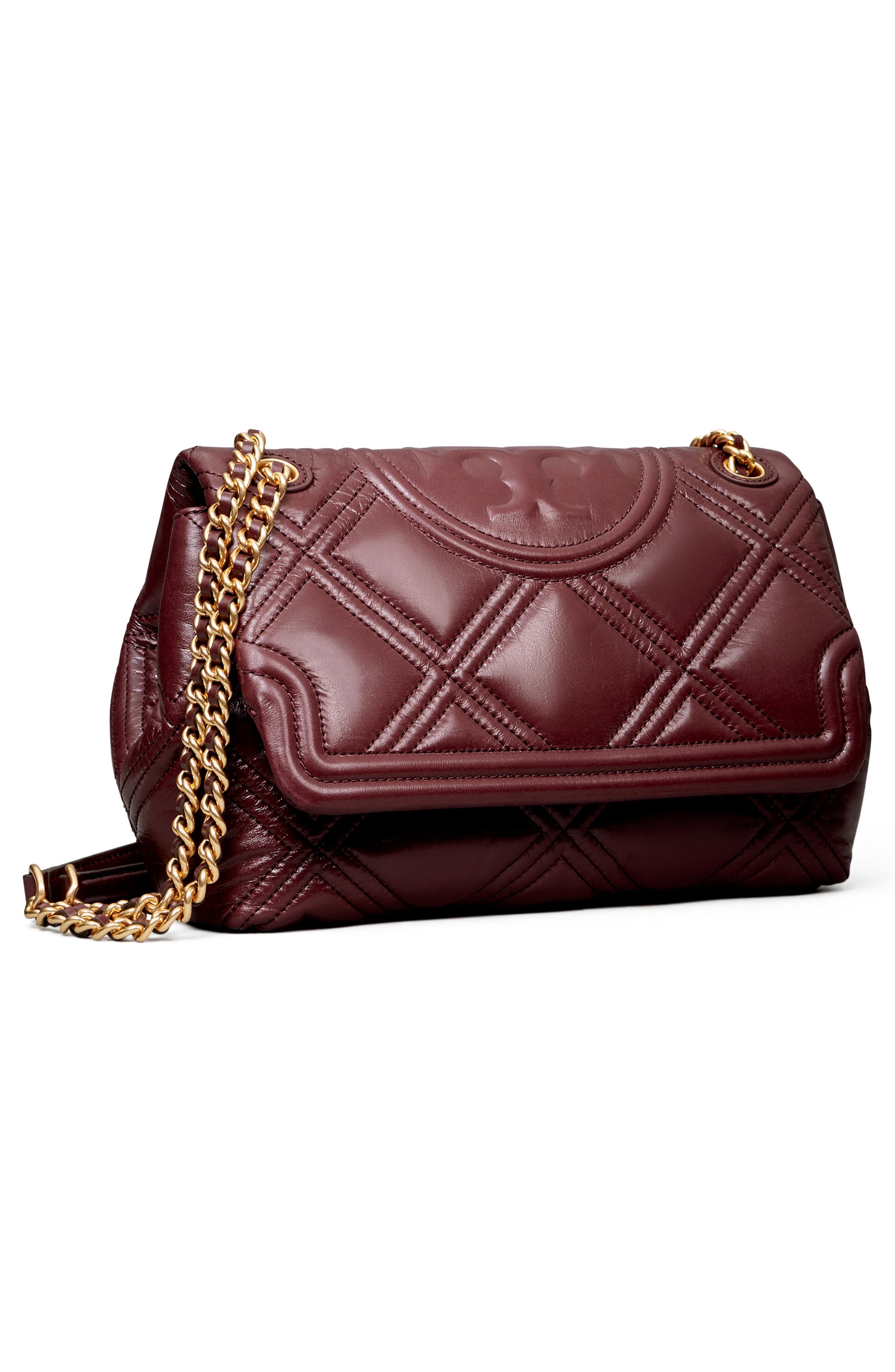 Fleming Convertible Lambskin Leather Crossbody Wallet, Alternate, color, NEBBIOLO