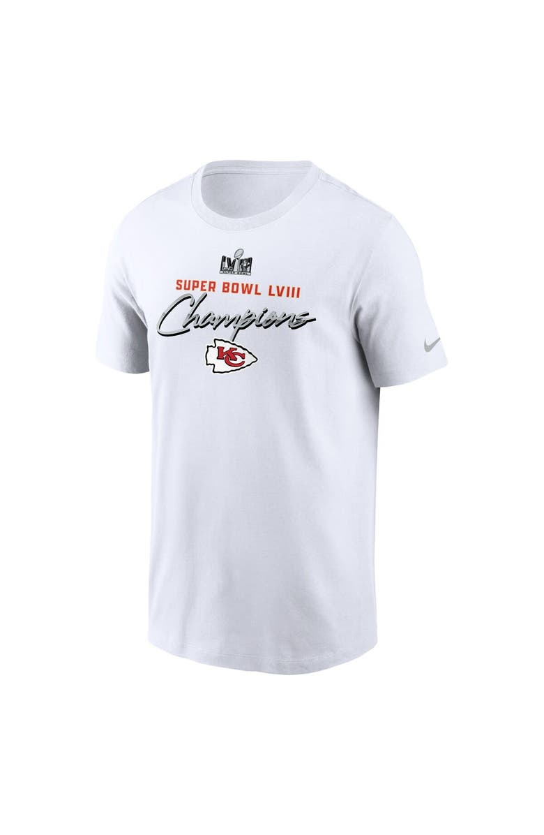 Nike Men's Nike White Kansas City Chiefs Super Bowl LVIII Champions Classic T-Shirt, Alternate, color, 