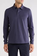 G/FORE Long Sleeve Brushed Organic Cotton Polo