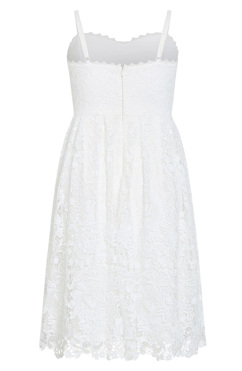 City Chic Scarlet Lace Midi Dress, Alternate, color, 