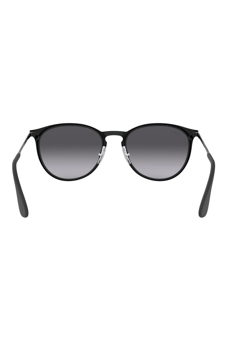 Erika 54mm Round Sunglasses, Alternate, color, BLACK
