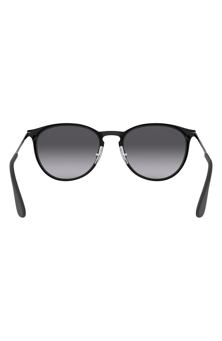 Ray-Ban Erika 54mm Round Sunglasses, Alternate, color, Black