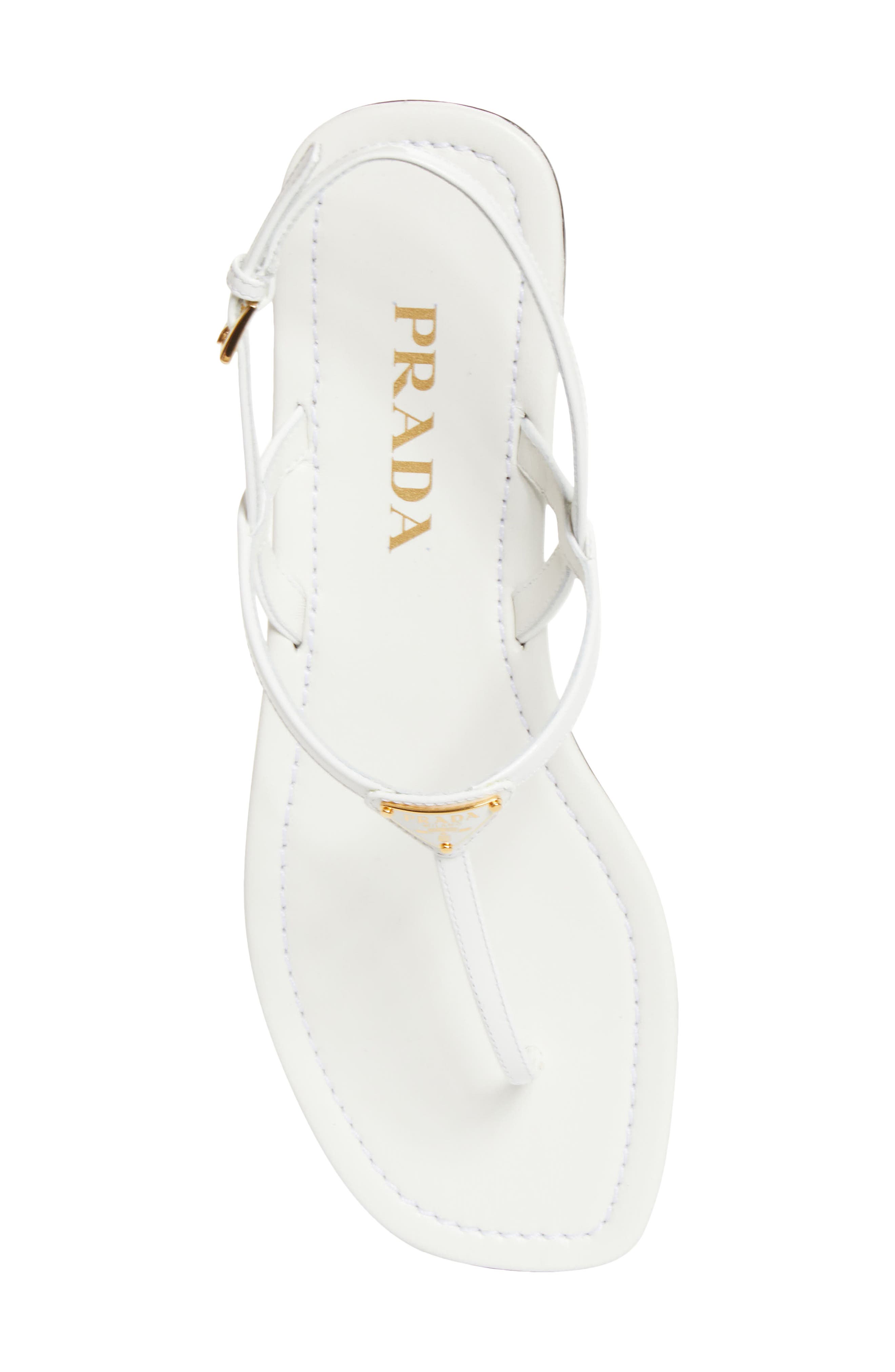 Triangle Logo Sandal, Alternate, color, BIANCO