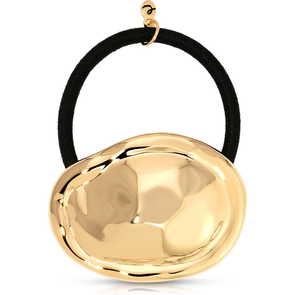 Ettika Noble Nugget Ponytail Holder In Gold